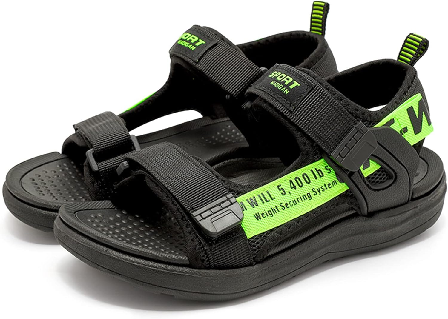 Детские водные сандалии CERYTHRINA с регулируемым ремешком и открытым носком, спортивные сандалии для мальчиков и подростков, черный/зеленый
Детские водные сандалии CERYTHRINA с регулируемым ремешком и открытым носком, спортивные сандалии для мальчиков и подростков, черный/зеленый