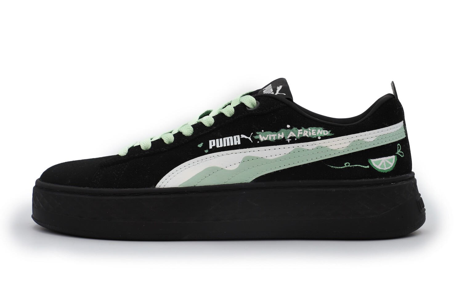 Кроссовки Puma Smash Platform Skateboarding Shoes Women's Low-top Black/green, черный/зеленый
Кроссовки Puma Smash Platform Skateboarding Shoes Women's Low-top Black/green, черный/зеленый