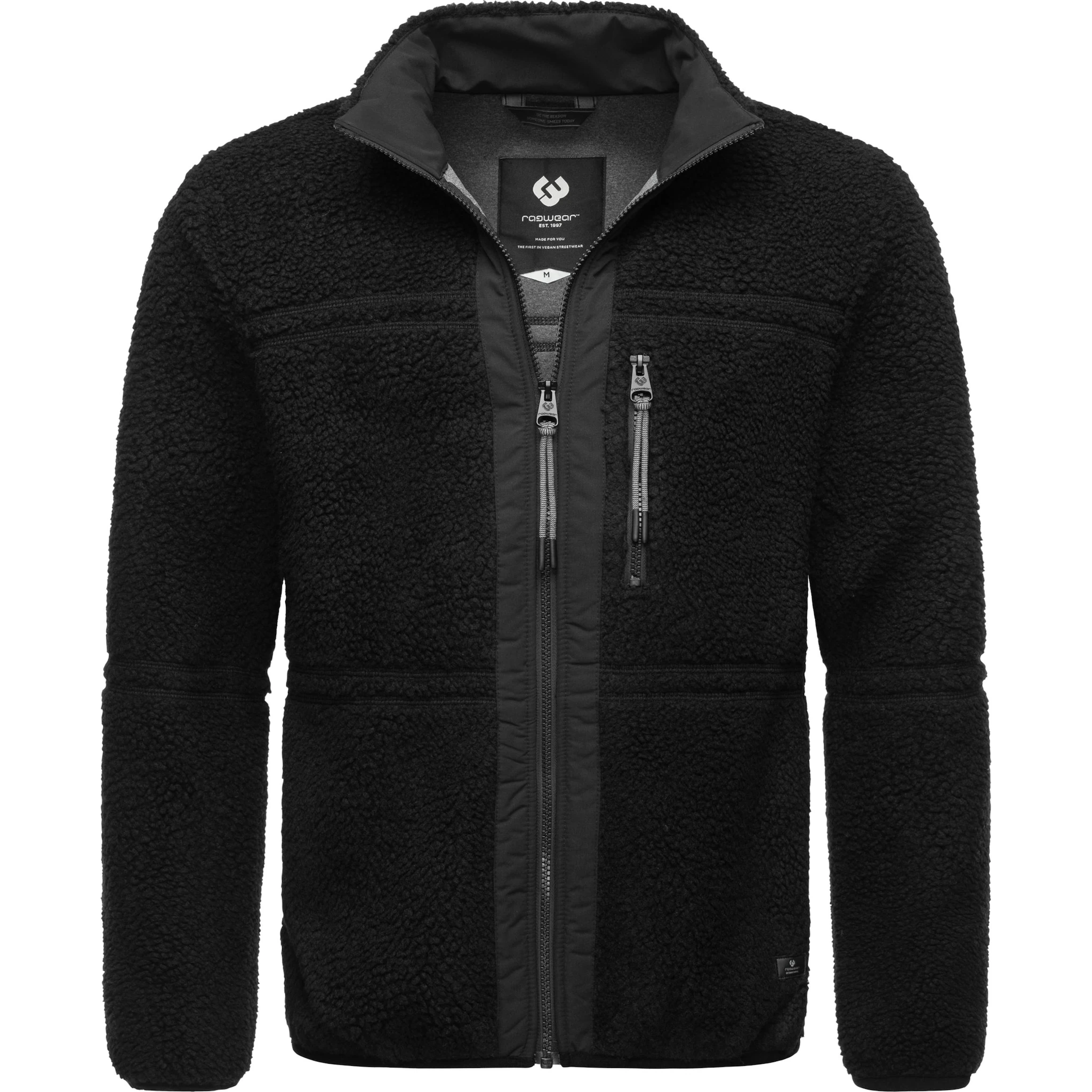 Плюшевая куртка Ragwear "Noory", без капюшона, мужская базовая флисовая куртка в стиле тедди, черный
Плюшевая куртка Ragwear "Noory", без капюшона, мужская базовая флисовая куртка в стиле тедди, черный