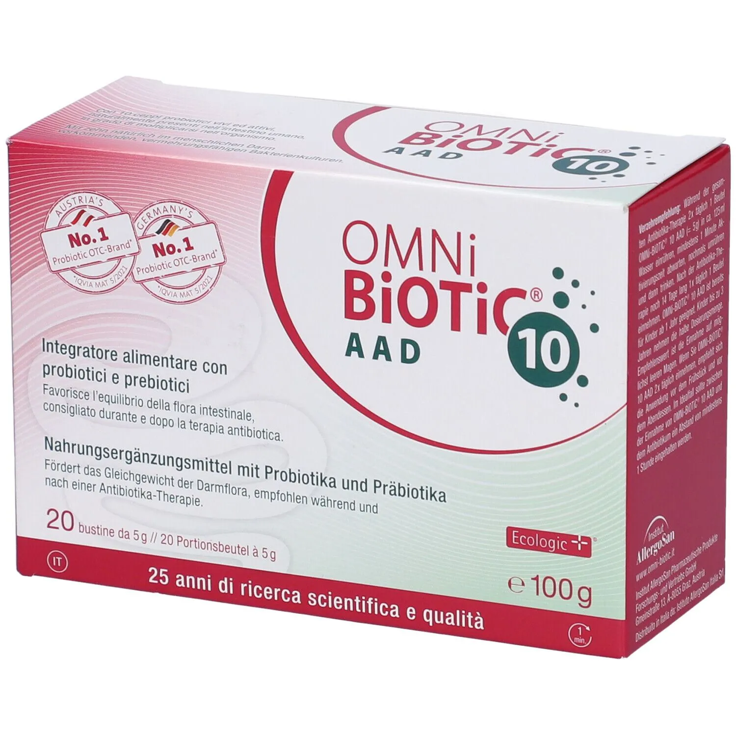 Omni Biotic 10 AAD 20 пакетиков по 5 г 
Omni Biotic 10 AAD 20 пакетиков по 5 г
