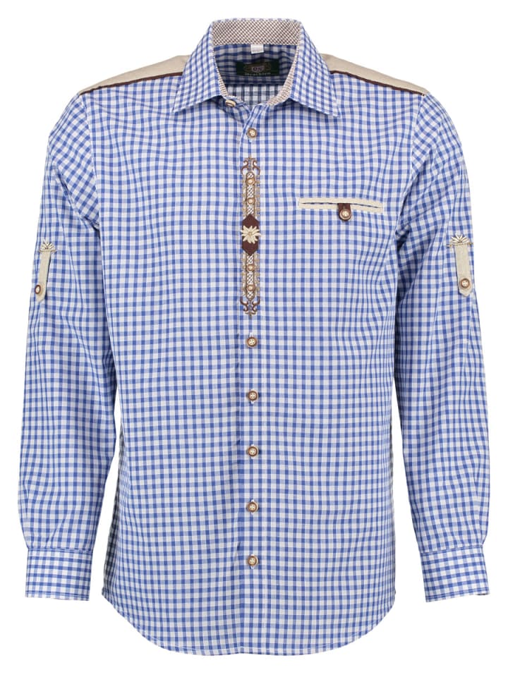 Традиционная рубашка Draker средне-синего цвета OS-Trachten
Традиционная рубашка Draker средне-синего цвета OS-Trachten