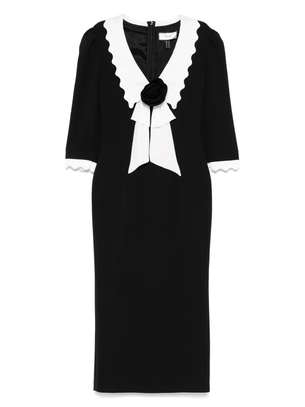 Платье миди с фестончатым воротником NISSA, черный
Платье миди с фестончатым воротником NISSA, черный
