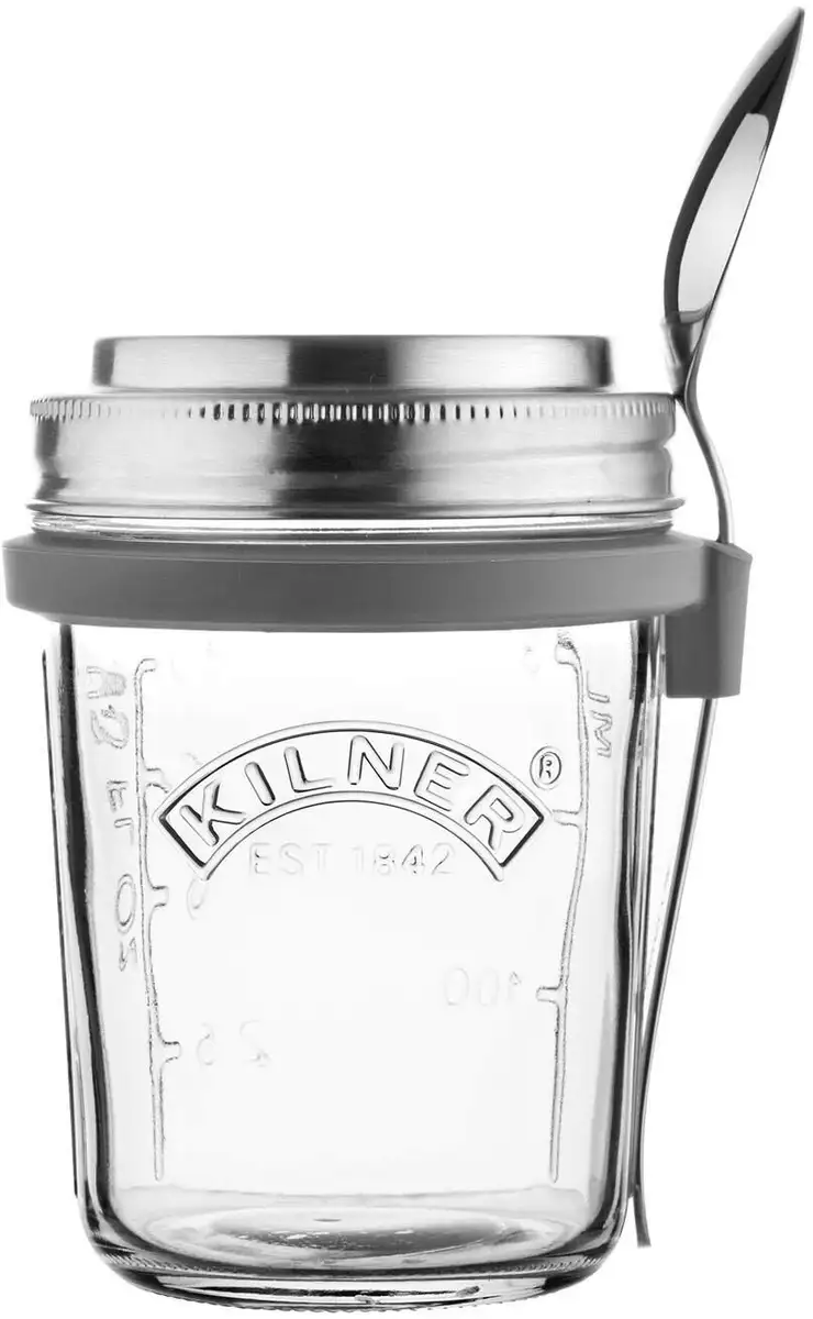 Банка для хранения KILNER, (1 шт.), для йогурта, творога, включая ложку из нержавеющей стали, 350 мл 20 см, цвет transparent/edelstahlfarben
Банка для хранения KILNER, (1 шт.), для йогурта, творога, включая ложку из нержавеющей стали, 350 мл 20 см, цвет transparent/edelstahlfarben