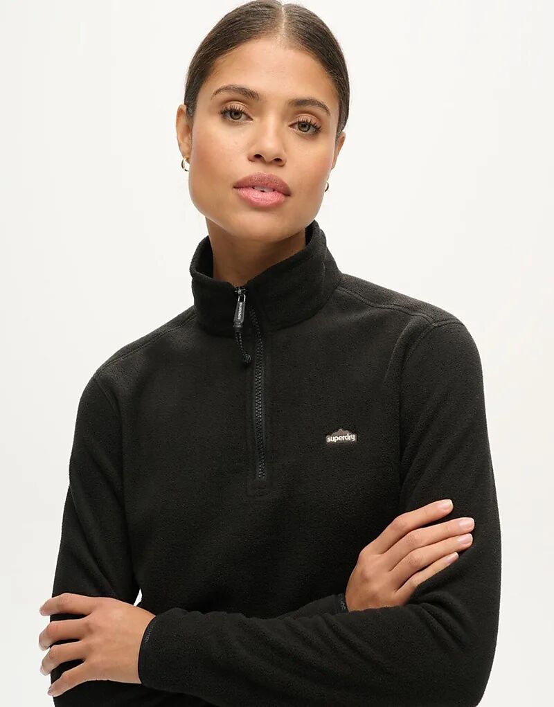 Укороченный флис Superdry Polar с застежкой-молнией до середины груди, черный цвет
Укороченный флис Superdry Polar с застежкой-молнией до середины груди, черный цвет