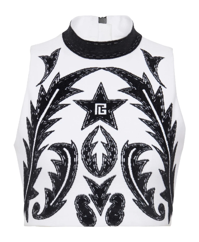 Майка в стиле барокко Pb Balmain, черный
Майка в стиле барокко Pb Balmain, черный