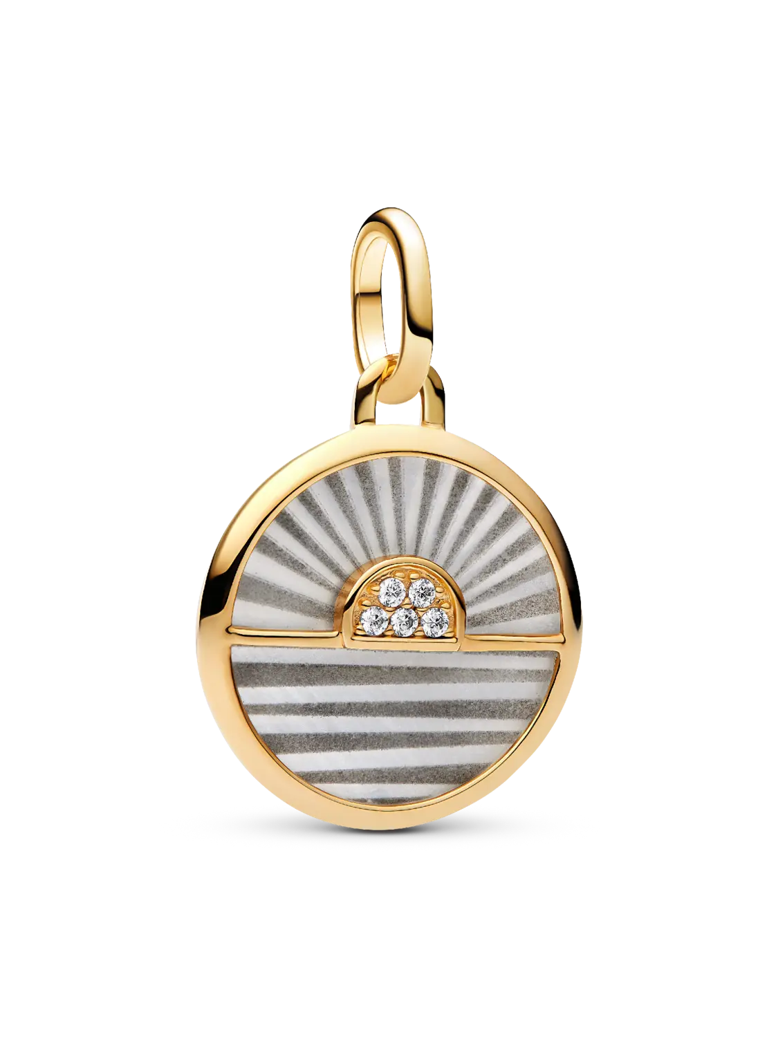 Подвеска-медальон Восход солнца Pandora, 14-каратное золотое покрытие
Подвеска-медальон Восход солнца Pandora, 14-каратное золотое покрытие