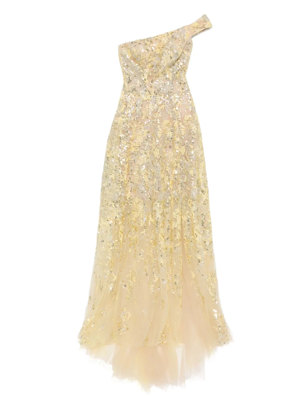 Платье с открытыми плечами и вышивкой Saiid Kobeisy, желтый
Платье с открытыми плечами и вышивкой Saiid Kobeisy, желтый