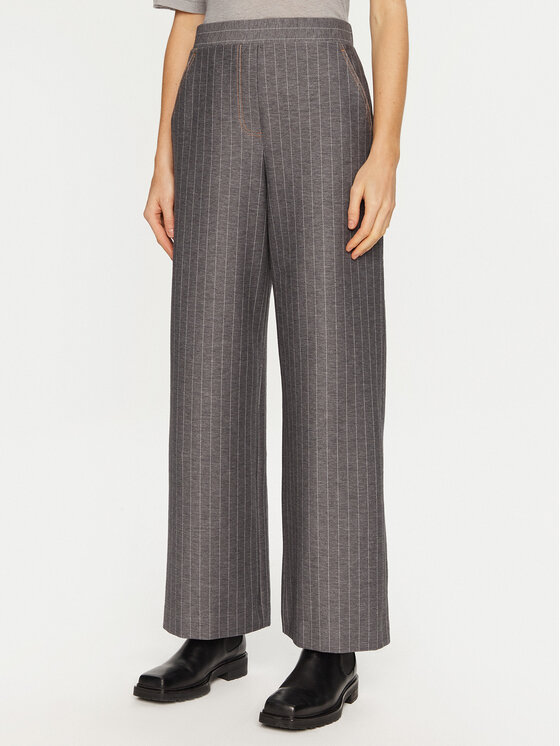 Широкие брюки из ткани Max Mara Leisure, серый
Широкие брюки из ткани Max Mara Leisure, серый