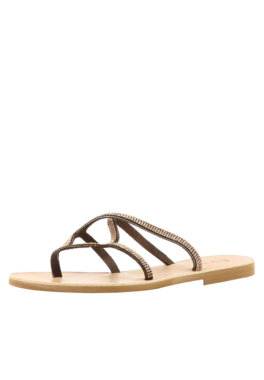 Сандалии с Т-образным ремешком Evita, коричневый
Сандалии с Т-образным ремешком Evita, коричневый