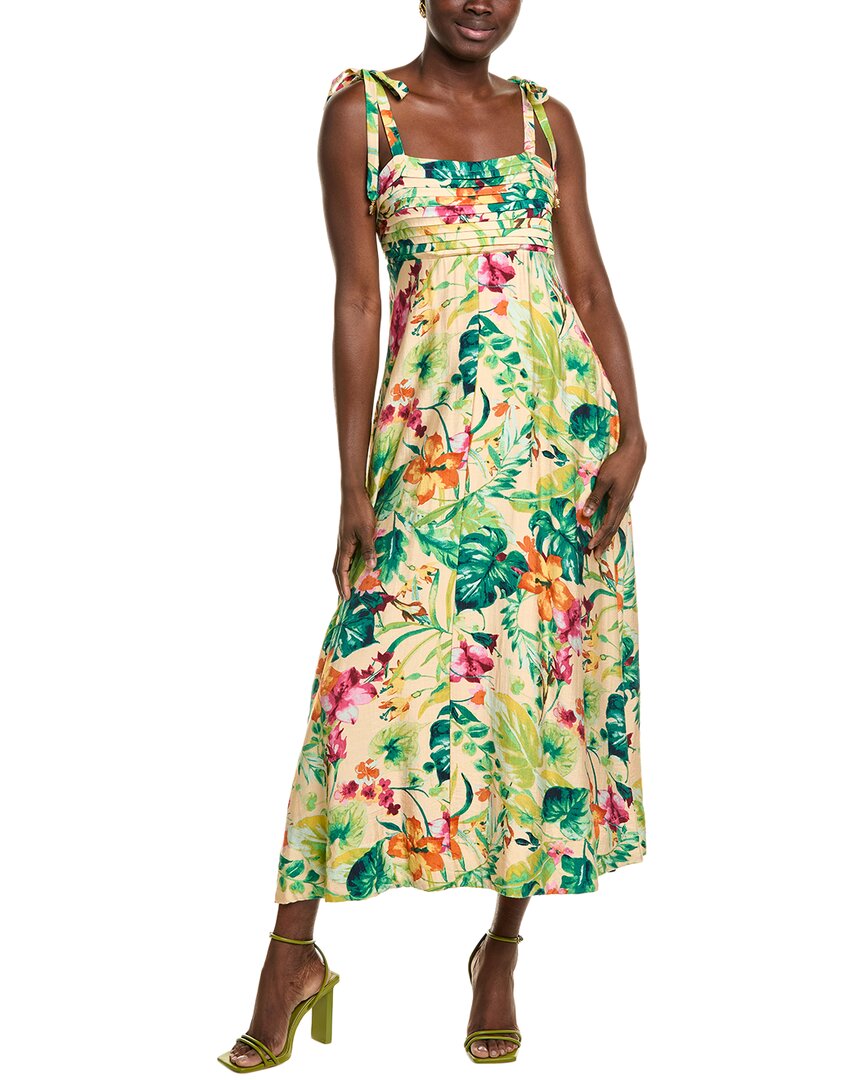 Тейлор плиссированный лиф платье миди из льна с примесью Taylor, бежевый
Тейлор плиссированный лиф платье миди из льна с примесью Taylor, бежевый