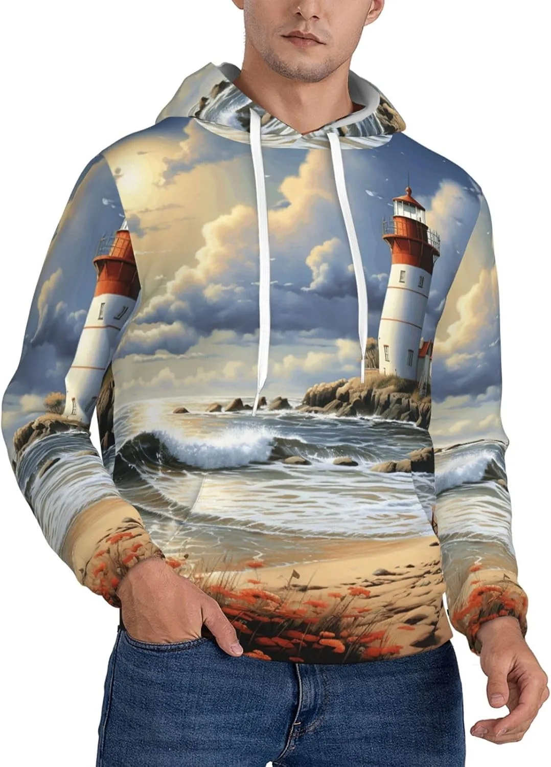 Мужская флисовая толстовка с капюшоном и карманами HJTRW
Мужская флисовая толстовка с капюшоном и карманами HJTRW