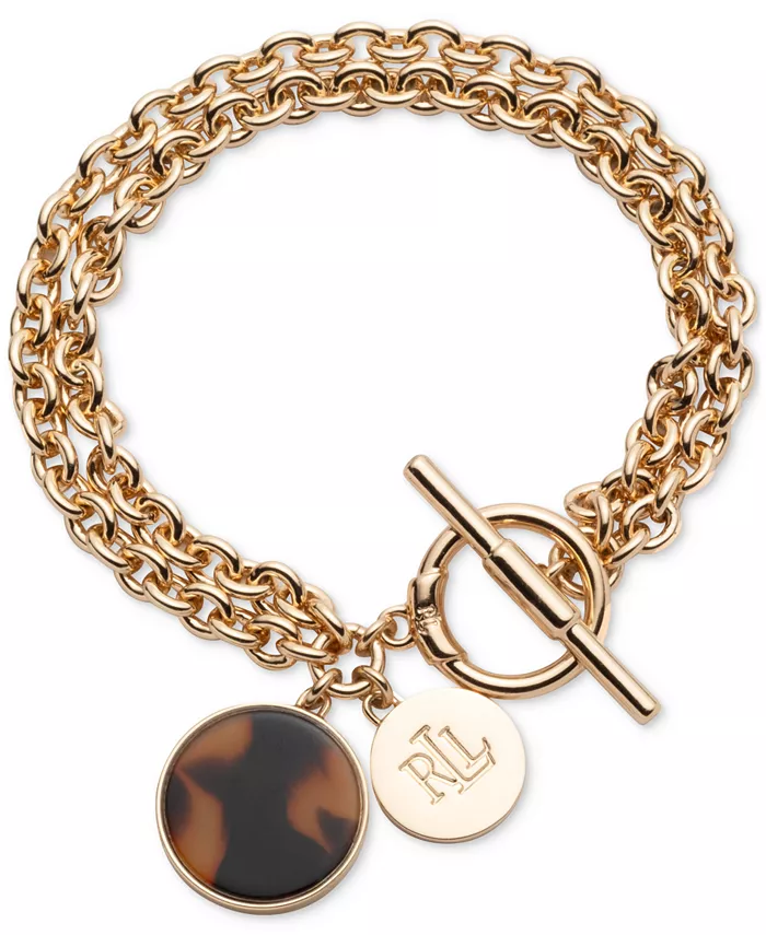 Гибкий браслет с логотипом в виде черепахи золотистого оттенка Lauren Ralph Lauren, коричневый
Гибкий браслет с логотипом в виде черепахи золотистого оттенка Lauren Ralph Lauren, коричневый