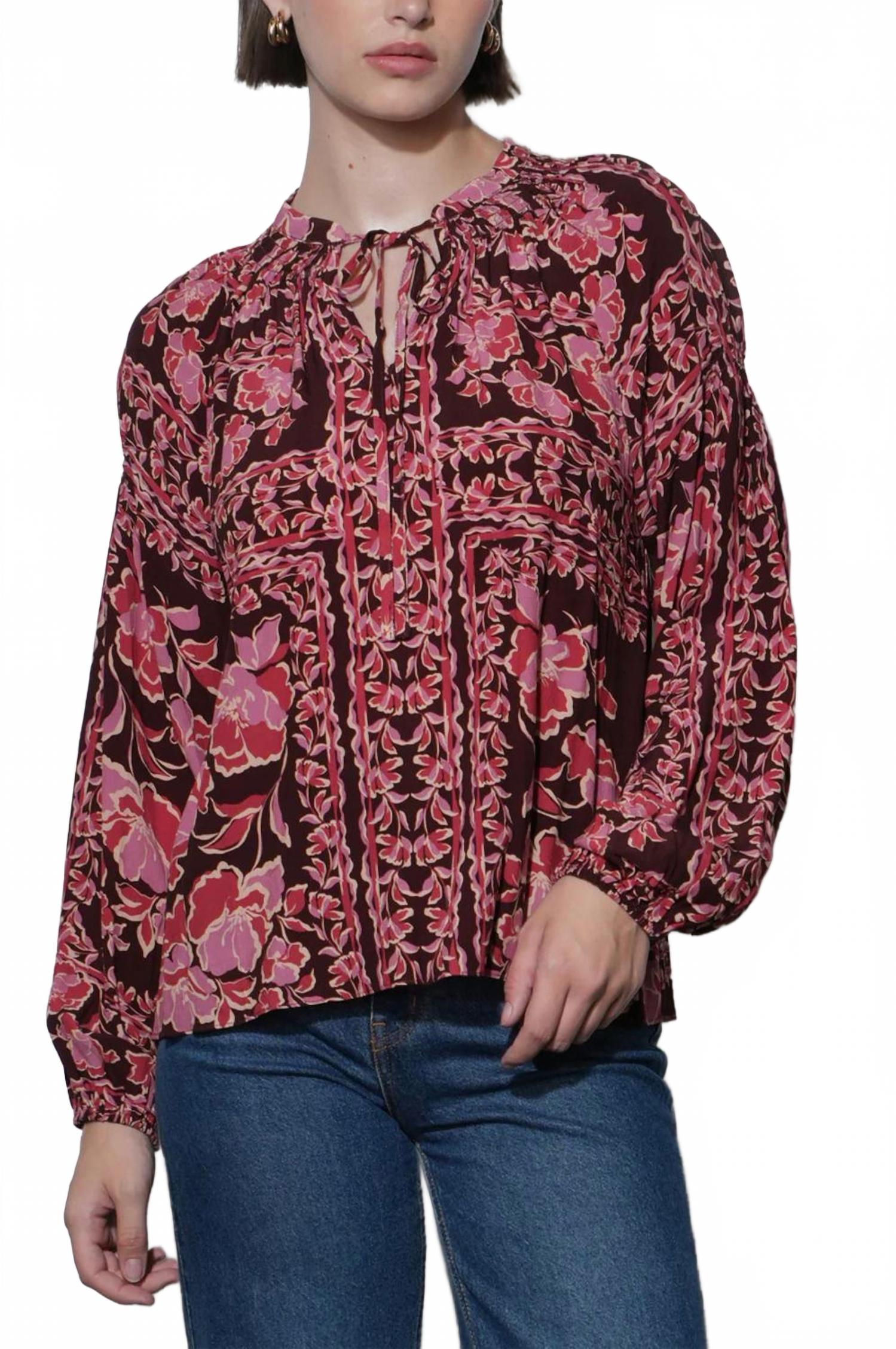 Блузка Hendrix с рукавами-фонариками бордового цвета Greylin, бордовый
Блузка Hendrix с рукавами-фонариками бордового цвета Greylin, бордовый