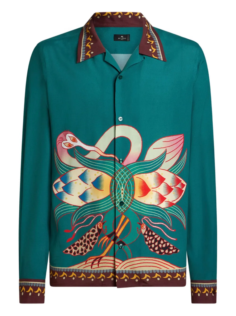 Рубашка с длинными рукавами и принтом ETRO, зеленый
Рубашка с длинными рукавами и принтом ETRO, зеленый