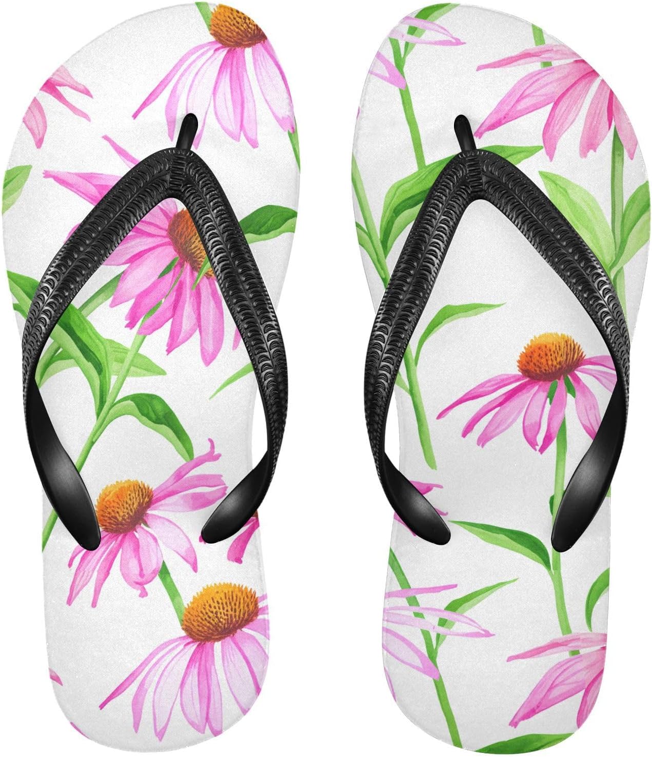 Белые пляжные шлепанцы с Сандалиими с принтом акварельного цветка эхинацеи, резиновые, нескользящие, летние тапочки для мужчин и женщин Sinestour
Белые пляжные шлепанцы с Сандалиими с принтом акварельного цветка эхинацеи, резиновые, нескользящие, летние тапочки для мужчин и женщин Sinestour