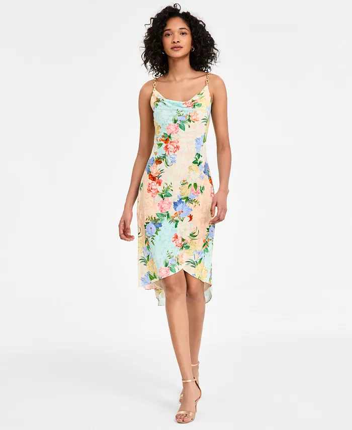 Женское платье-футляр без рукавов с воротником-хомутом и цветочным принтом Siena, желтый
Женское платье-футляр без рукавов с воротником-хомутом и цветочным принтом Siena, желтый