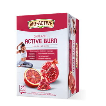 Big-Active, Active Burn, Добавка , 20 пакетиков по 2 г, 40 г Inne
Big-Active, Active Burn, Добавка , 20 пакетиков по 2 г, 40 г Inne
