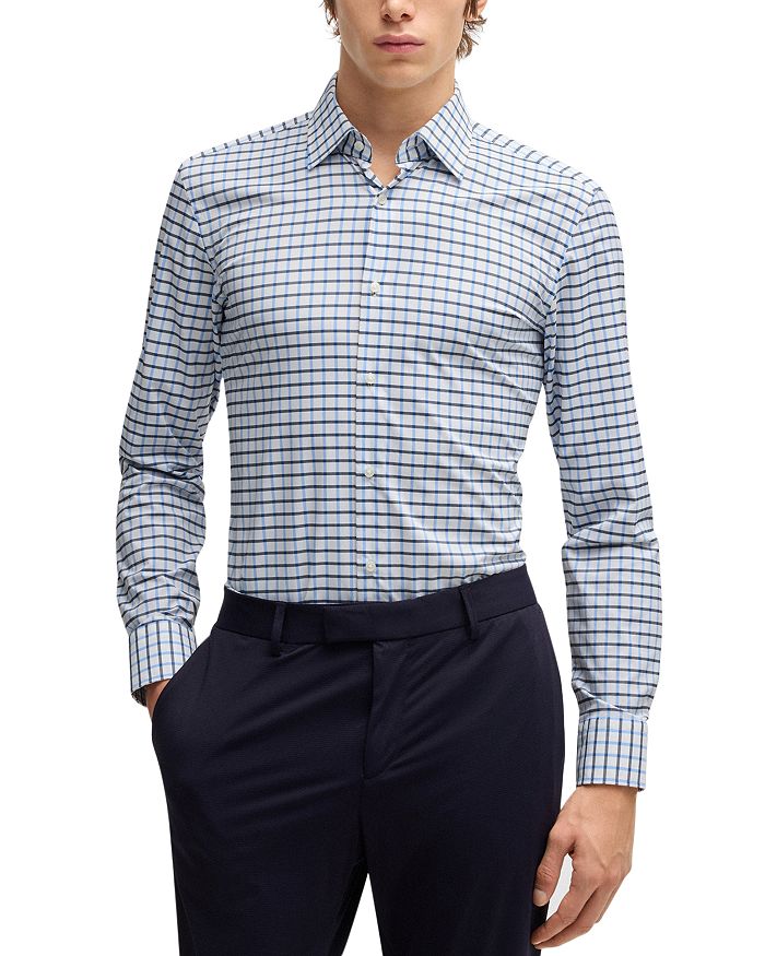 Рубашка Hank Kent с пуговицами, приталенная BOSS, синий
Рубашка Hank Kent с пуговицами, приталенная BOSS, синий