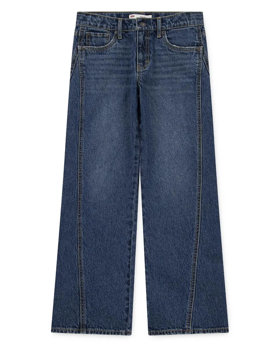 Джинсы свободного кроя с наклонным швом для девочки Levi's, синий
Джинсы свободного кроя с наклонным швом для девочки Levi's, синий