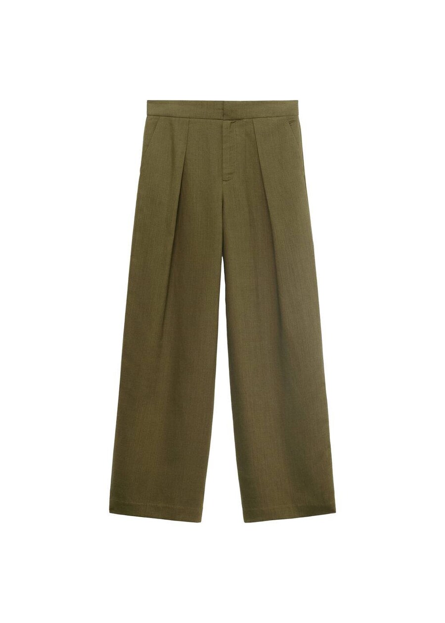 Широкие брюки со складками спереди MANGO Ferraro, Olive
Широкие брюки со складками спереди MANGO Ferraro, Olive