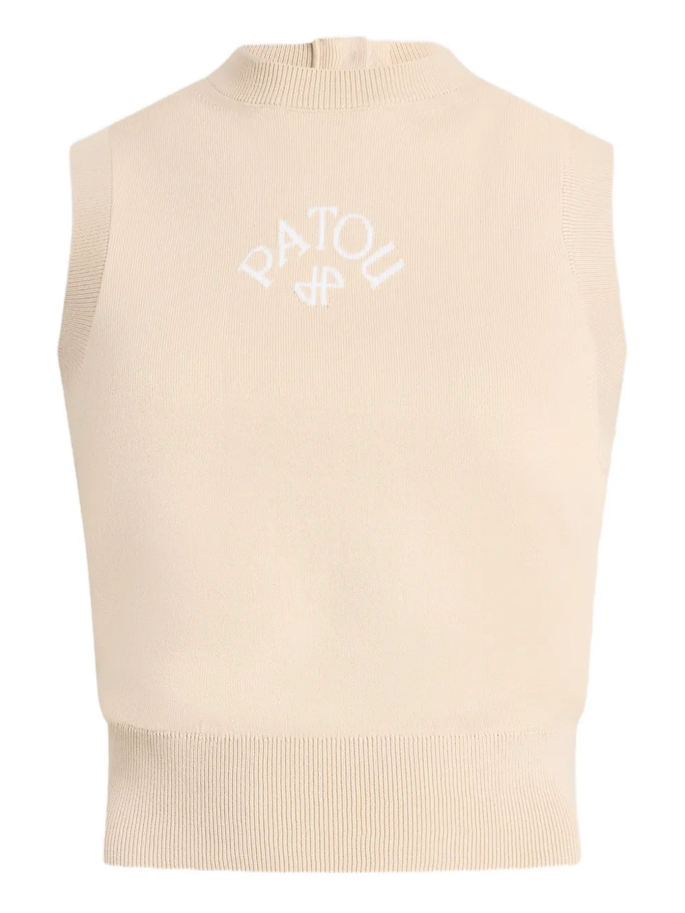 Трикотажный топ без рукавов Patou, бежевый
Трикотажный топ без рукавов Patou, бежевый