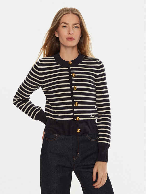 Кардиган обычного кроя FKC039KN0061 Ami Paris, синий
Кардиган обычного кроя FKC039KN0061 Ami Paris, синий