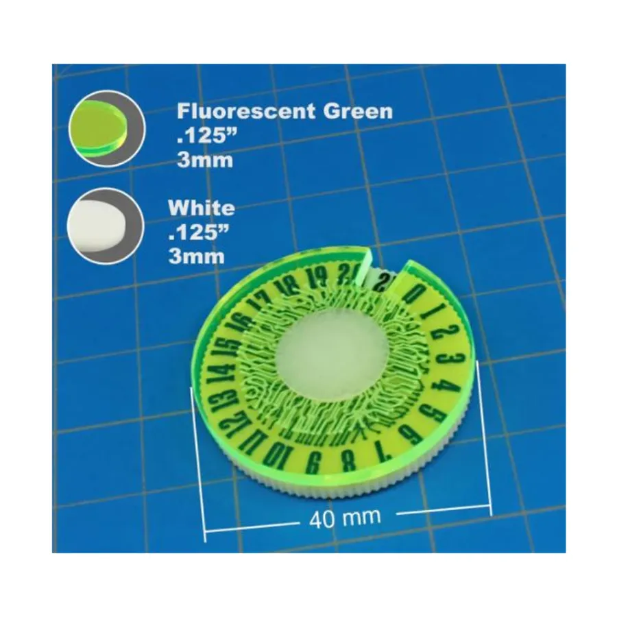 Универсальный игровой циферблат — кольцевой узор (флуоресцентный зеленый), Miscellaneous Miniature Gaming Aids & Tools (Litko Aerosystems)
Универсальный игровой циферблат — кольцевой узор (флуоресцентный зеленый), Miscellaneous Miniature Gaming Aids & Tools (Litko Aerosystems)