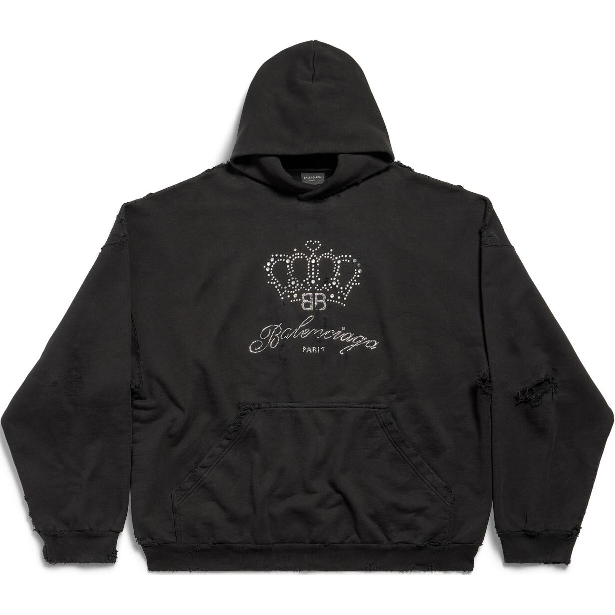 Толстовка унисекс черная Balenciaga, черный
Толстовка унисекс черная Balenciaga, черный