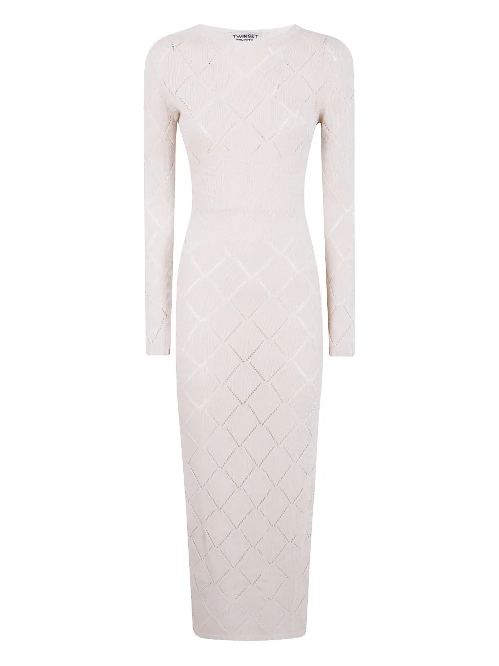 Платье с ромбовидным узором TWINSET, нейтральный
Платье с ромбовидным узором TWINSET, нейтральный