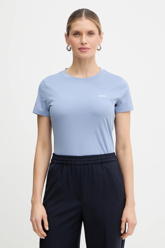 Хлопковая футболка c esogo 1 BOSS Orange, синий
Хлопковая футболка c esogo 1 BOSS Orange, синий