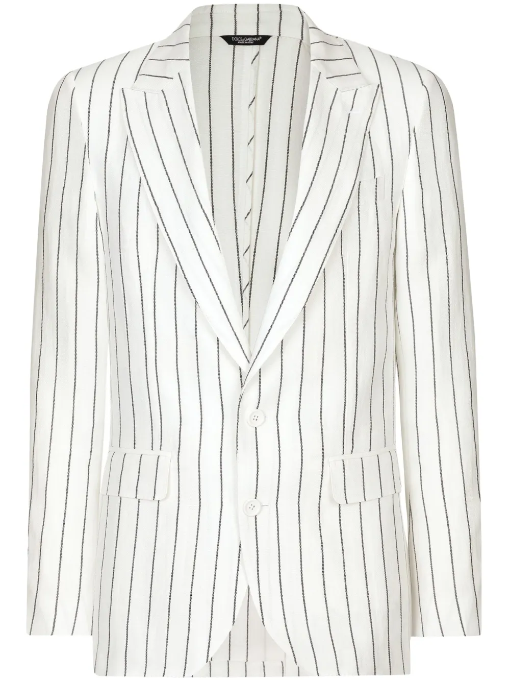 Льняной пиджак в полоску DOLCE & GABBANA, белый
Льняной пиджак в полоску DOLCE & GABBANA, белый