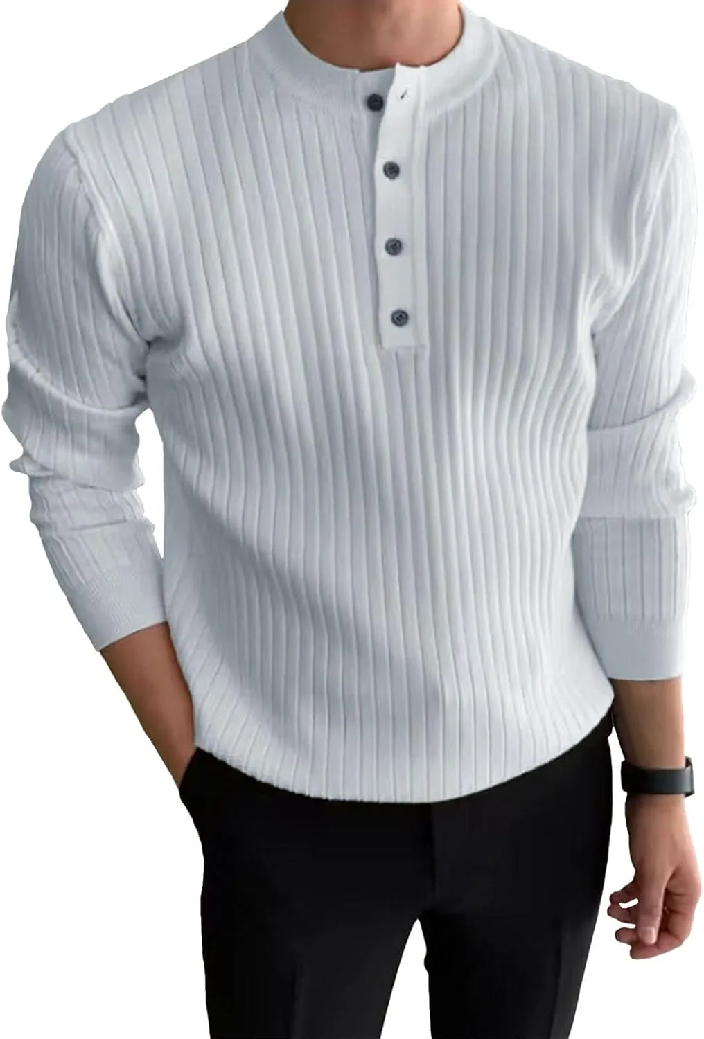 Мужской свитер-пуловер с длинным рукавом, осенний, облегающий Kassercny
Мужской свитер-пуловер с длинным рукавом, осенний, облегающий Kassercny