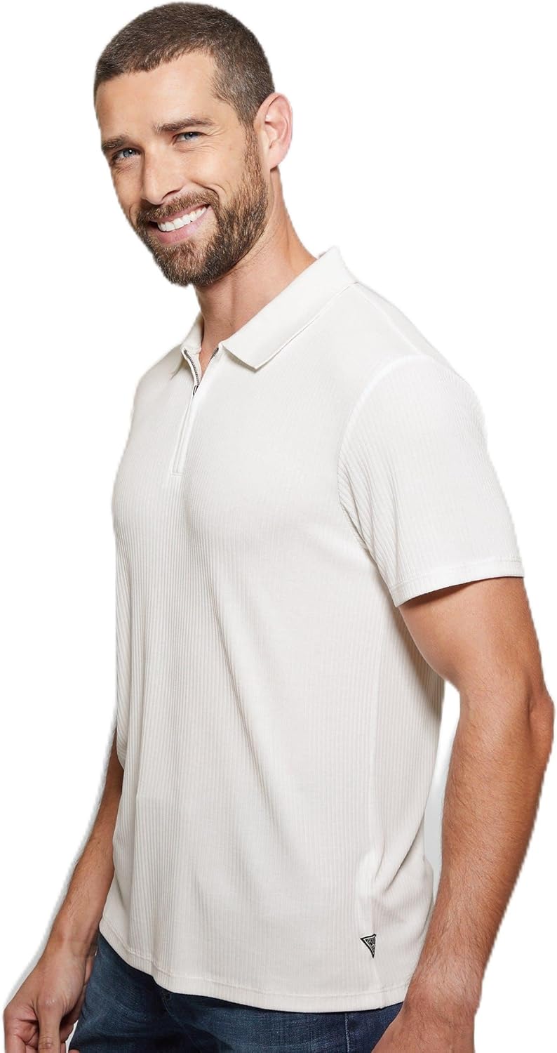 GUESS Мужская поло Union Rib Zip, Salt White, Белый, GUESS Мужская поло Union Rib Zip, Salt White
GUESS Мужская поло Union Rib Zip, Salt White, Белый, GUESS Мужская поло Union Rib Zip, Salt White