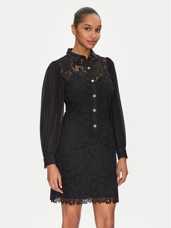 Платье на каждый день стандартный крой 251-RISLO Morgan, черный 
Платье на каждый день стандартный крой 251-RISLO Morgan, черный