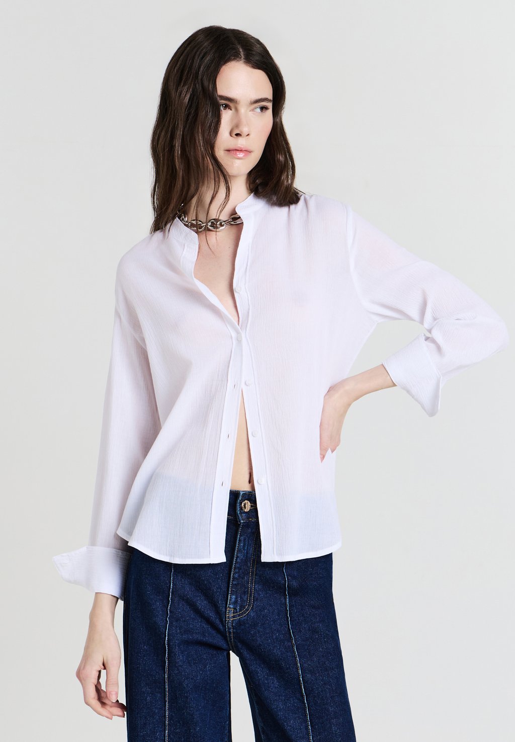 Блузка на пуговицах Calliope, кремовый
Блузка на пуговицах Calliope, кремовый