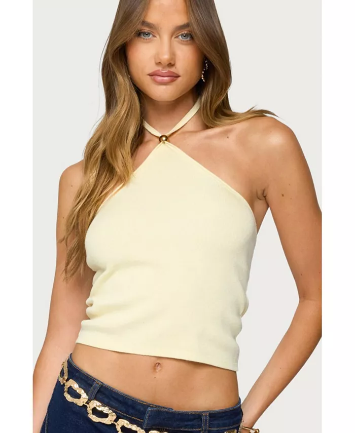 Женский трикотажный топ Hollis Halter Edikted, желтый
Женский трикотажный топ Hollis Halter Edikted, желтый