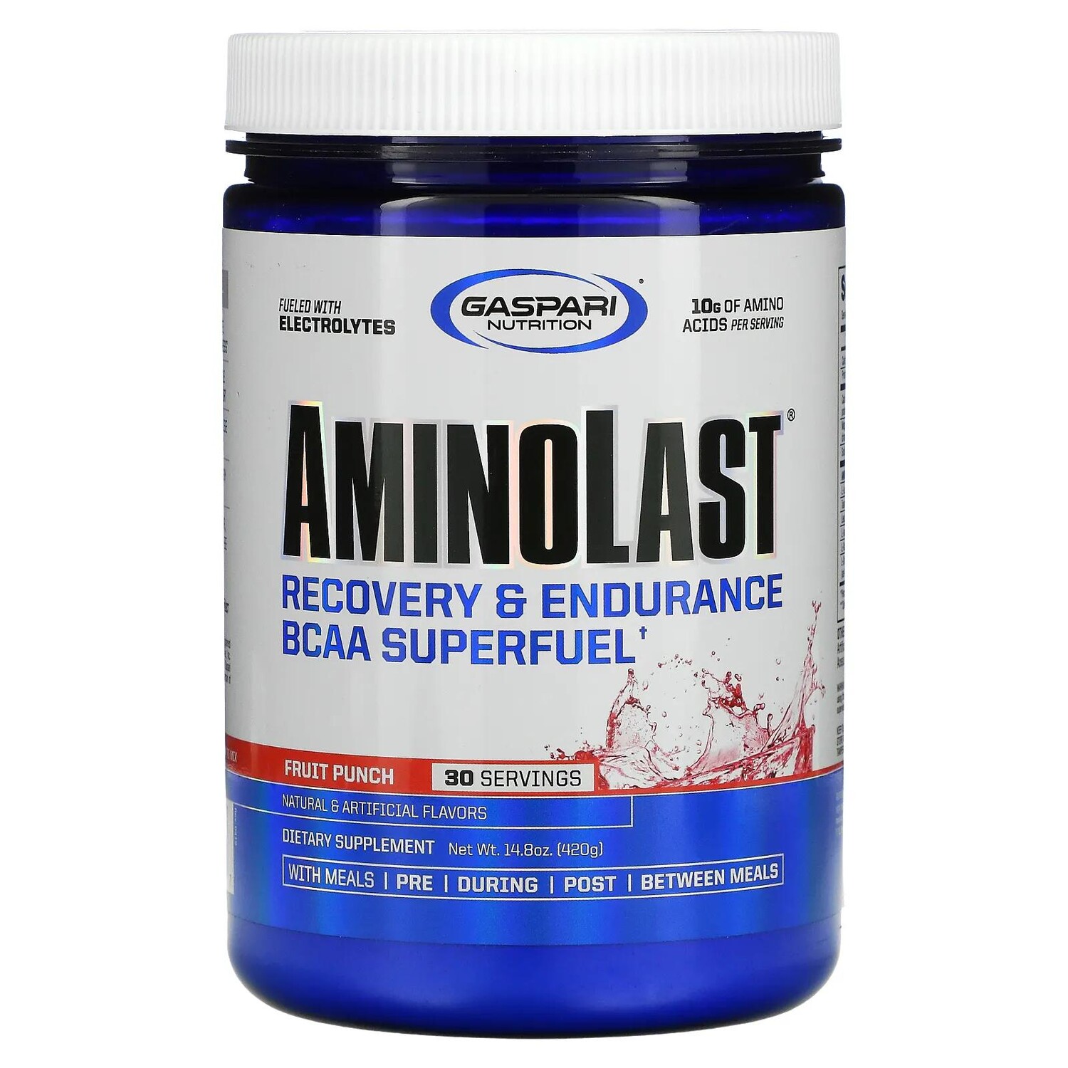 Gaspari Nutrition Aminolast супер-BCAA для восстановления и выносливости фруктовый пунш 420 г (14,8 унций) 
Gaspari Nutrition Aminolast супер-BCAA для восстановления и выносливости фруктовый пунш 420 г (14,8 унций)