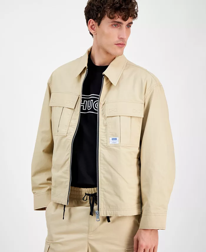 Мужская куртка Bino с длинными рукавами на молнии и четырьмя карманами Hugo Boss, коричневый/бежевый
Мужская куртка Bino с длинными рукавами на молнии и четырьмя карманами Hugo Boss, коричневый/бежевый