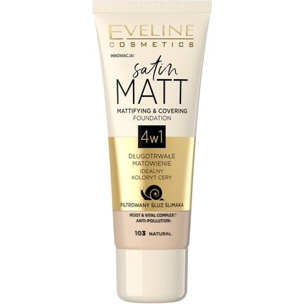 Eveline Cosmetics Satin Matt No. 103 Натуральный 30мл
Eveline Cosmetics Satin Matt No. 103 Натуральный 30мл