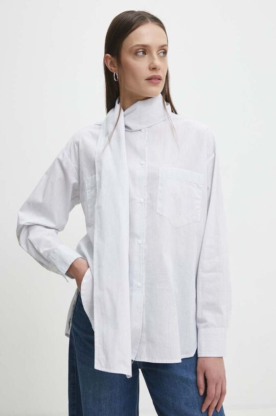 Хлопчатобумажная рубашка Answear Lab, белый 
Хлопчатобумажная рубашка Answear Lab, белый