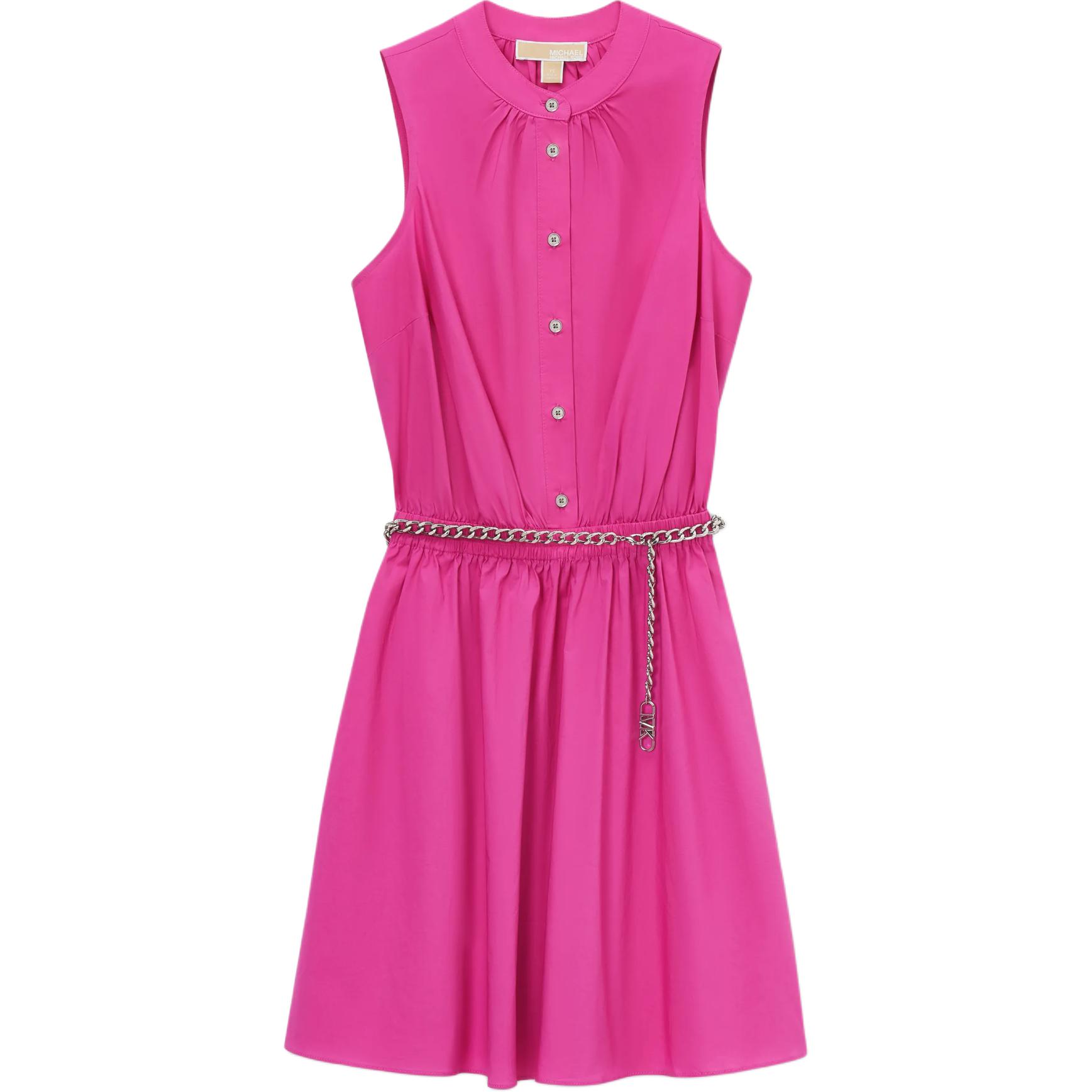 SS24 Безрукавное платье женское пурпурное MICHAEL KORS 
SS24 Безрукавное платье женское пурпурное MICHAEL KORS