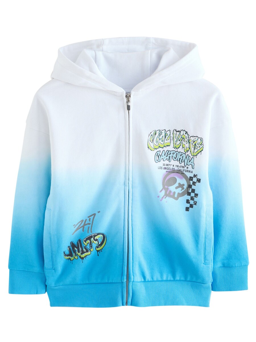 Толстовка с капюшоном на молнии Next, лазурный
Толстовка с капюшоном на молнии Next, лазурный