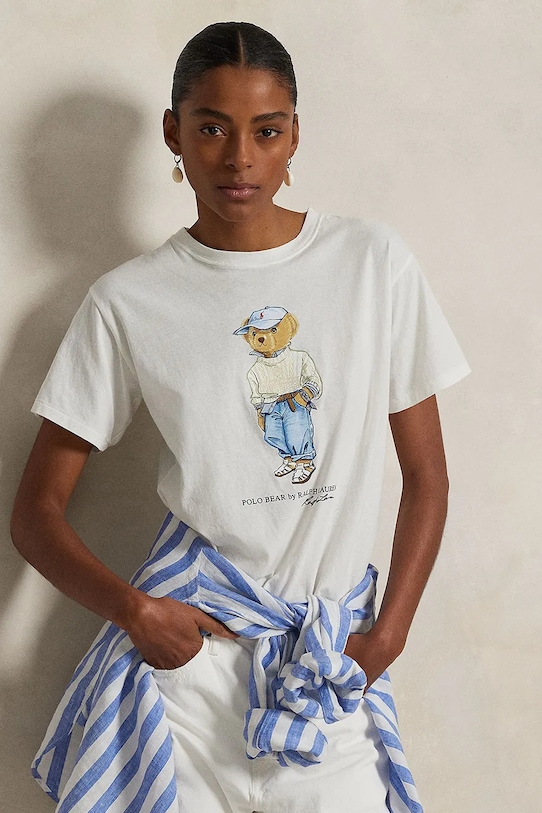 Хлопковая футболка Polo Ralph Lauren, белый
Хлопковая футболка Polo Ralph Lauren, белый