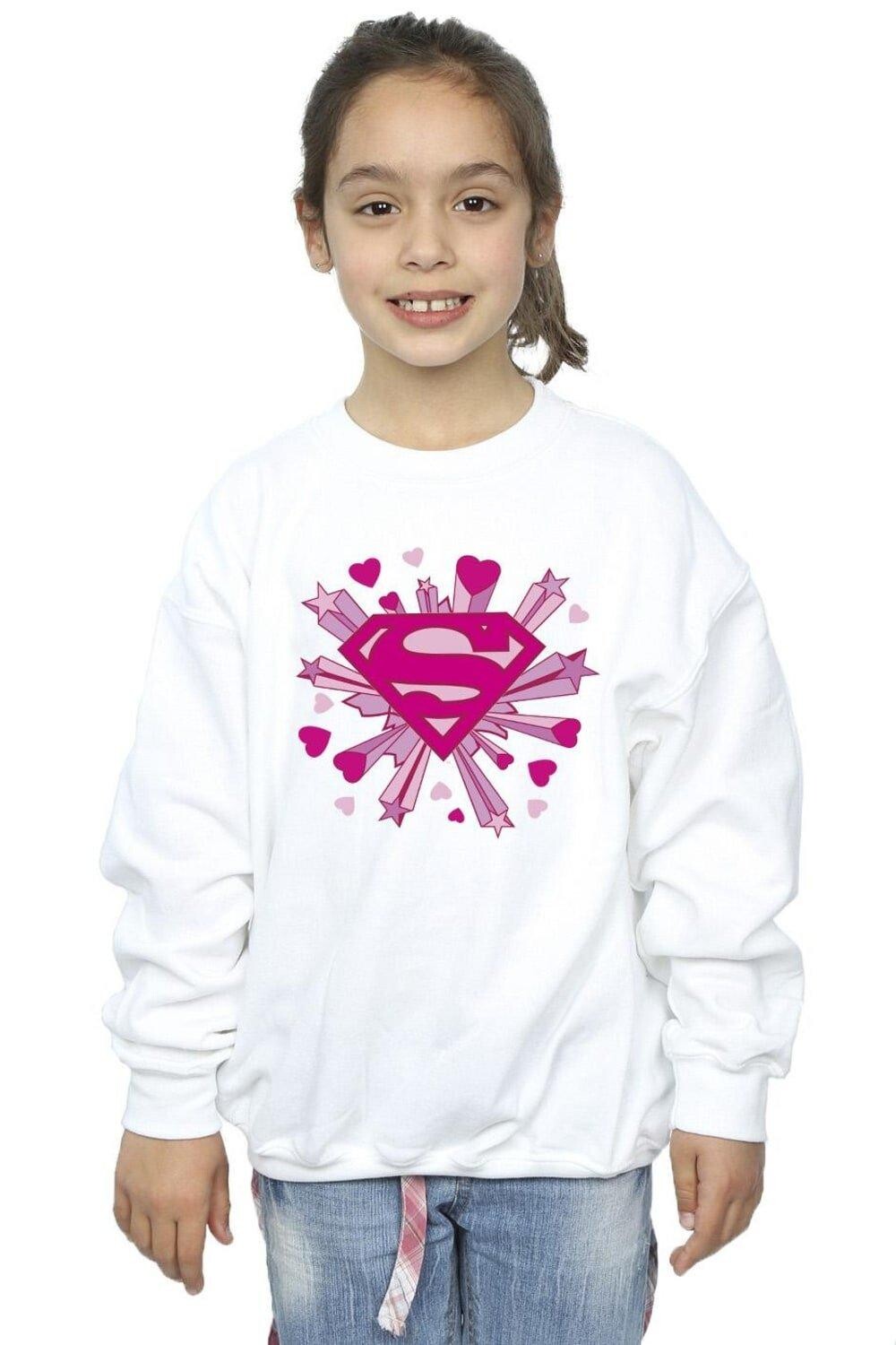 Толстовка с логотипом Superman Pink Hearts And Stars DC Comics, белый
Толстовка с логотипом Superman Pink Hearts And Stars DC Comics, белый