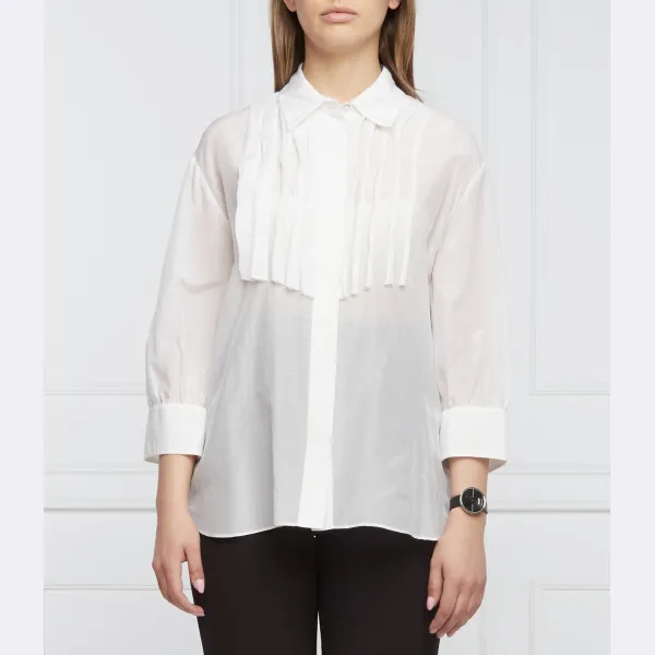 Рубашка стандартного кроя с добавлением шелка Marc Cain, белый
Рубашка стандартного кроя с добавлением шелка Marc Cain, белый