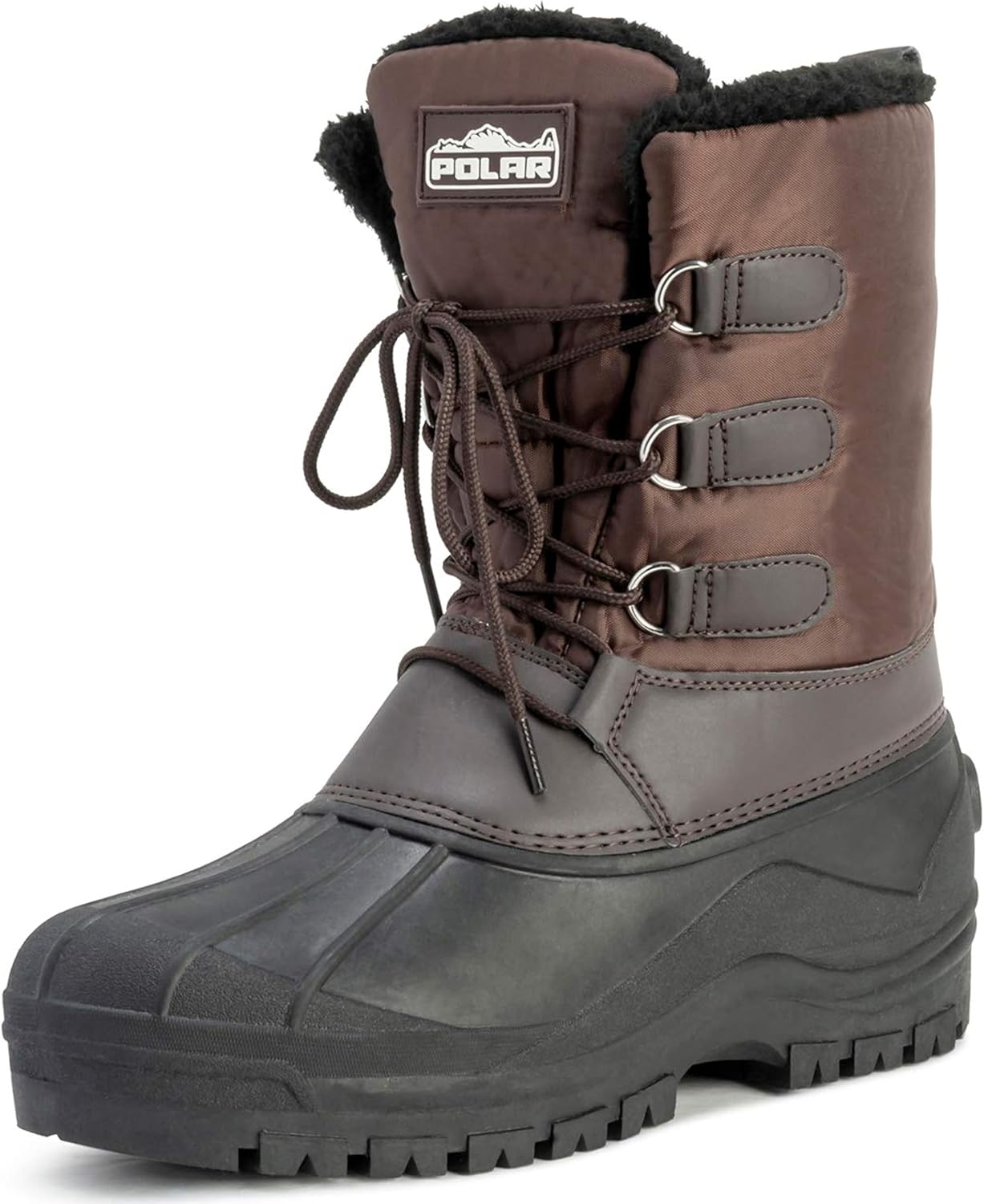 Мужские короткие нейлоновые зимние ботинки POLAR Muck с шнуровкой для снега и дождя, повседневные утиные ботинки, коричневый
Мужские короткие нейлоновые зимние ботинки POLAR Muck с шнуровкой для снега и дождя, повседневные утиные ботинки, коричневый