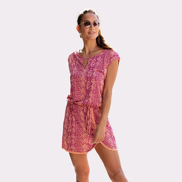 Женское платье с кружевным подолом Lascana, Multicolor Print
Женское платье с кружевным подолом Lascana, Multicolor Print