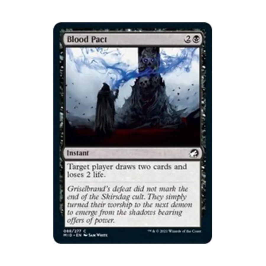 CCG Кровавый договор (клавиша С), MTG - Innistrad - Midnight Hunt 
CCG Кровавый договор (клавиша С), MTG - Innistrad - Midnight Hunt