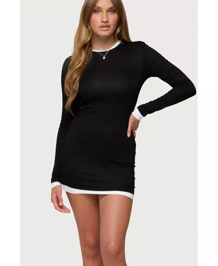 Женское контрастное многослойное мини-платье Norah Edikted, черный
Женское контрастное многослойное мини-платье Norah Edikted, черный