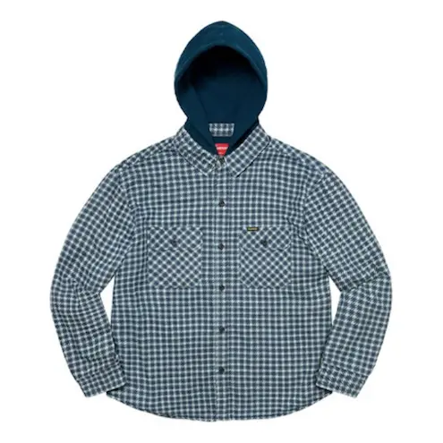 Рубашка Supreme Houndstooth Flannel Hooded Shirt 'Blue'
Рубашка Supreme Houndstooth Flannel Hooded Shirt 'Blue'